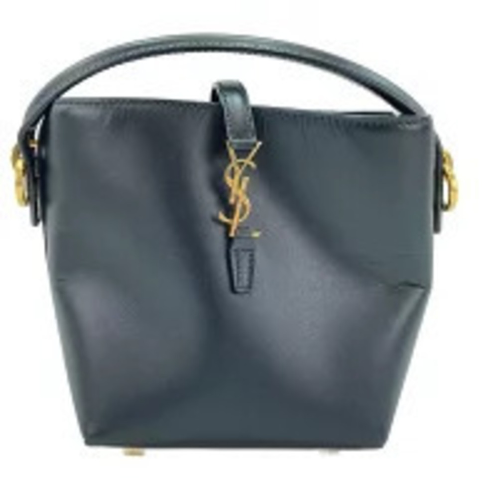 Saint Laurent Yves leather handbag black